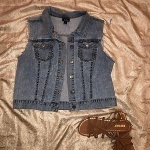 a.n.a. Denim vest.